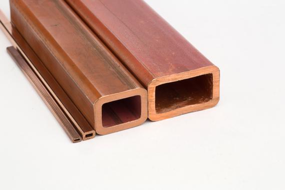 copper rectangular tubing sizes